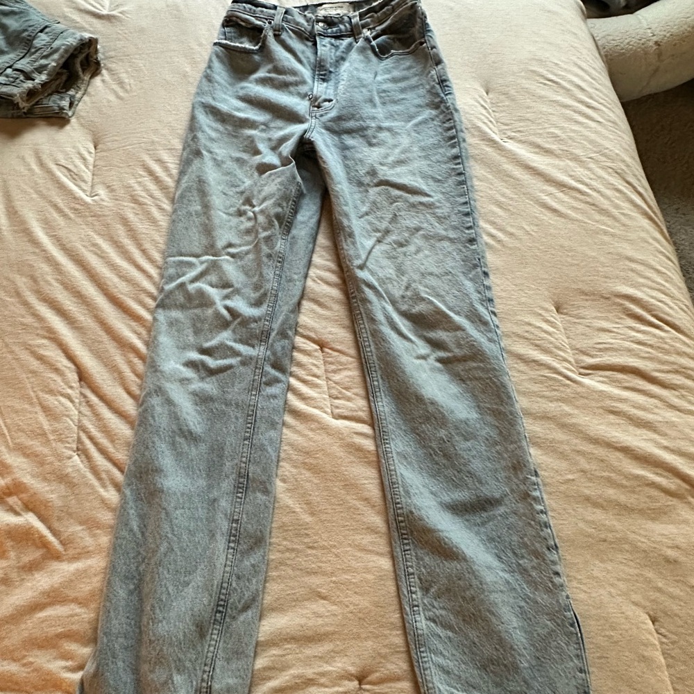 Abercrombie & Fitch Light 90s Straight Leg Jeans